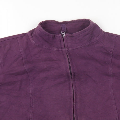 Marks and Spencer Womens Purple Jacket Size 16 Zip