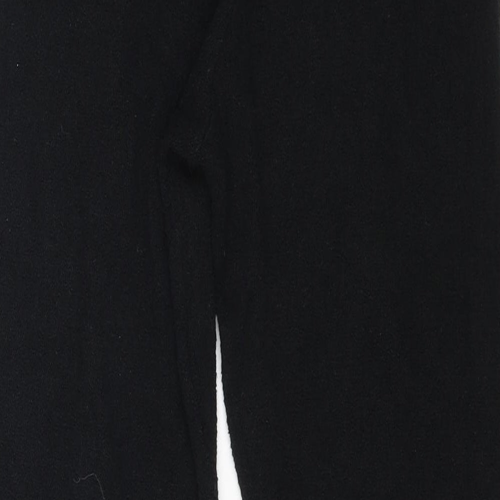 Zele Womens Black Cotton Jogger Leggings Size L L27.5 in
