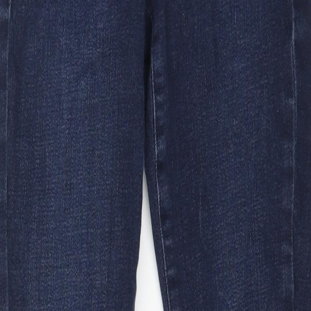 NEXT Womens Blue Cotton Skinny Jeans Size 10 L27 in Regular Zip