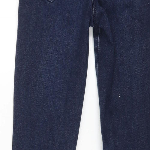 NEXT Womens Blue Cotton Skinny Jeans Size 10 L27 in Regular Zip