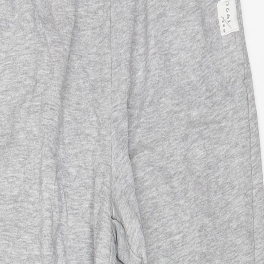 George Boys Grey Cotton Jogger Trousers Size 10-11 Years L22 in Regular Drawstring