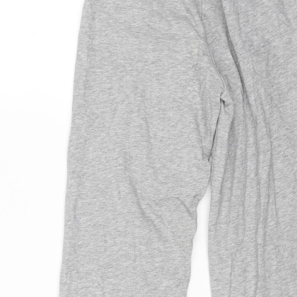 George Boys Grey Cotton Jogger Trousers Size 10-11 Years L22 in Regular Drawstring