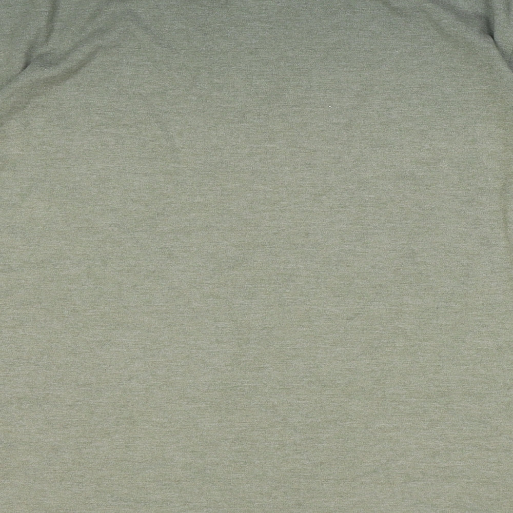 George Mens Green Cotton T-Shirt Size M Round Neck