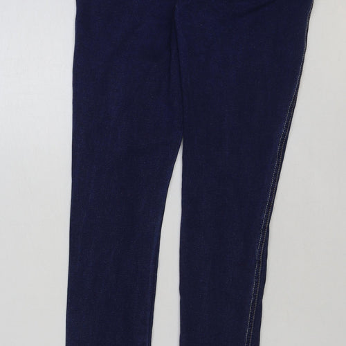 C.USA Womens Blue Cotton Jegging Jeans Size M L29 in Regular Button