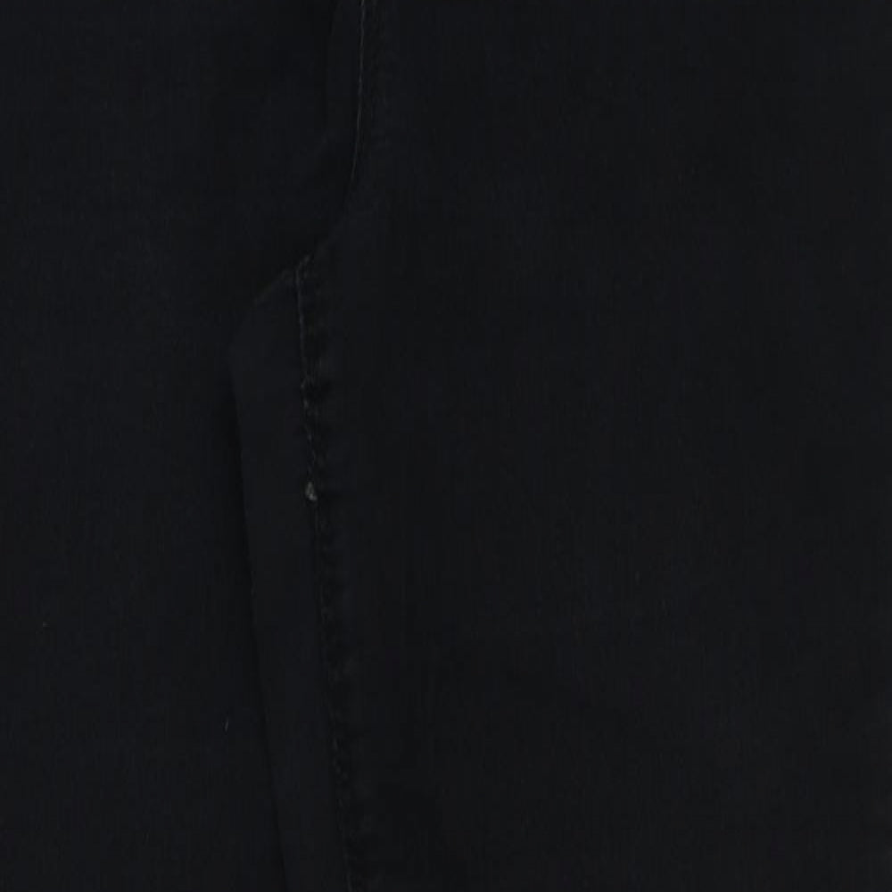 Papaya Womens Black Cotton Jegging Jeans Size 10 L29 in Regular
