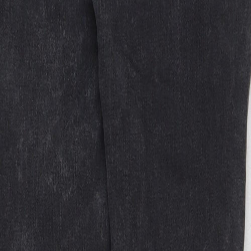 Zara Womens Grey Cotton Skinny Jeans Size 8 L27 in Regular Button