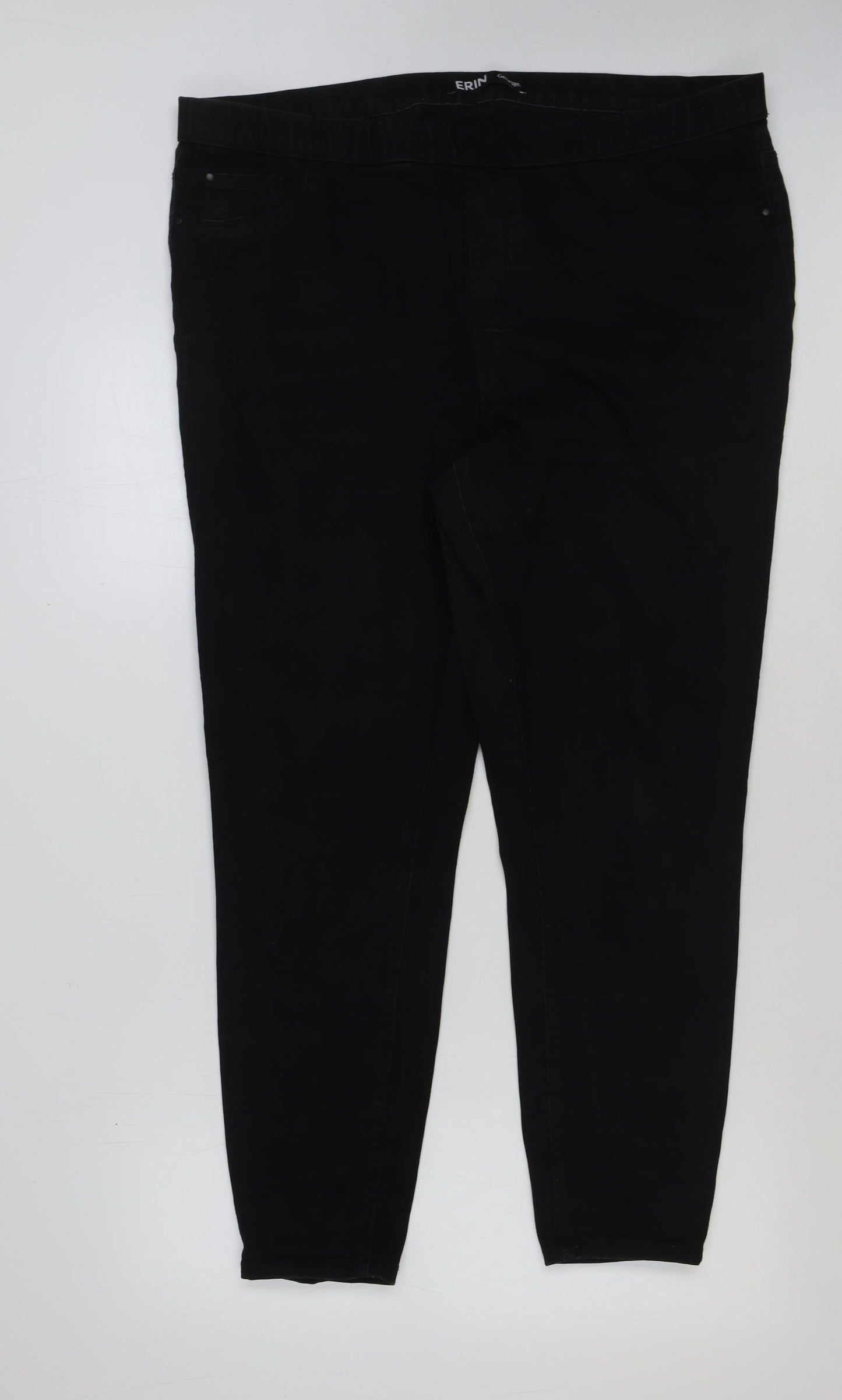 George Womens Black Cotton Jegging Jeans Size XL L28 in Regular