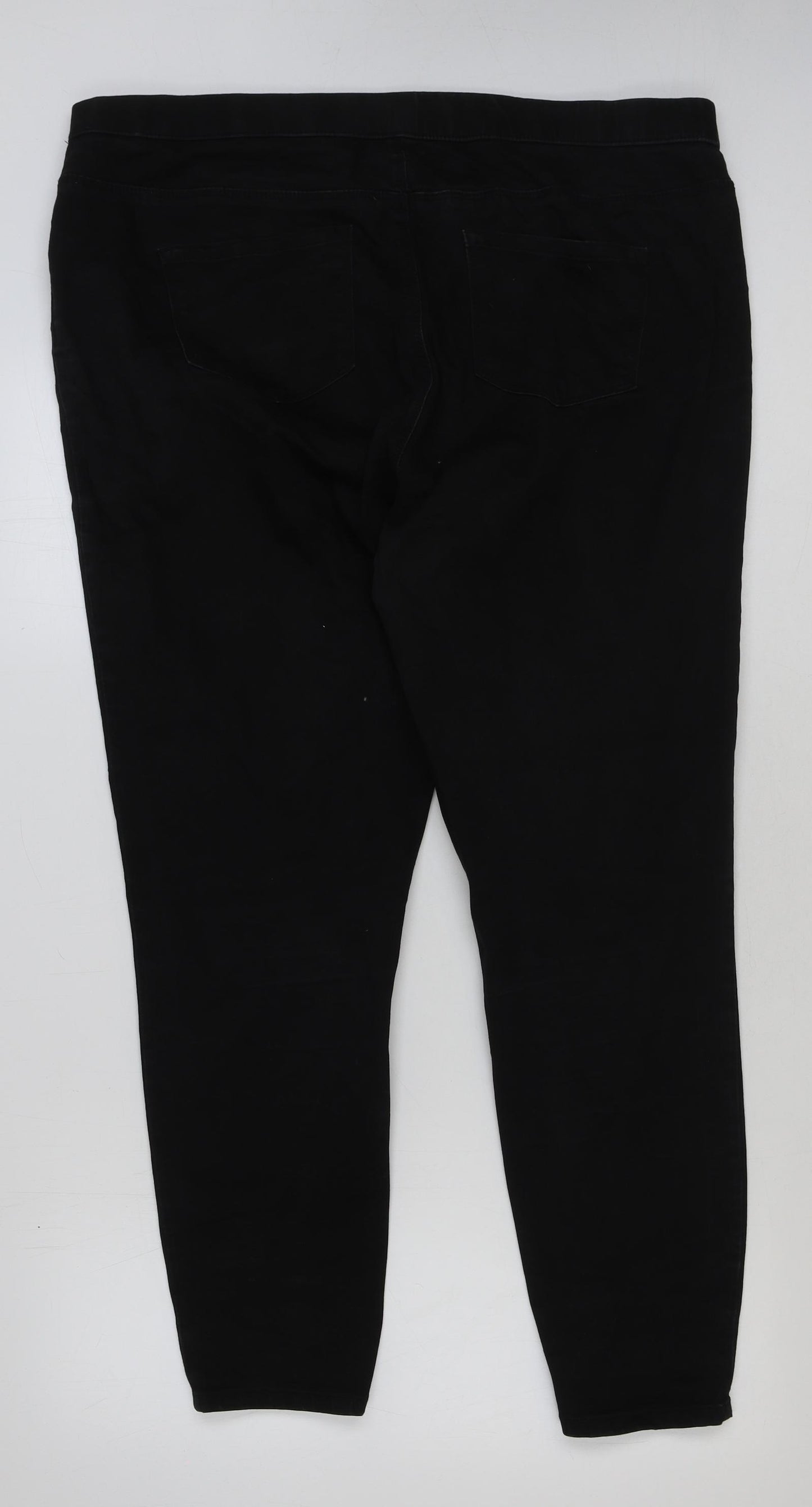 George Womens Black Cotton Jegging Jeans Size XL L28 in Regular