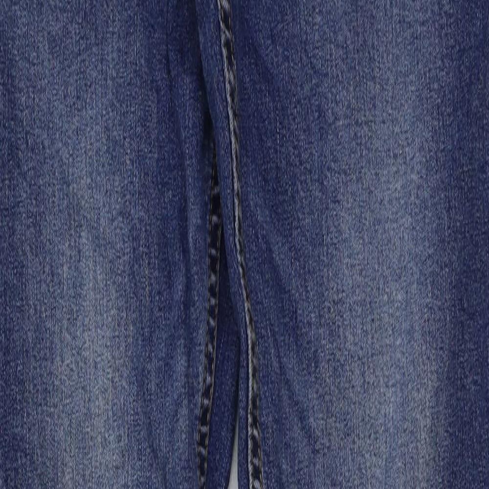 JACK & JONES Mens Blue Cotton Skinny Jeans Size 30 in L32 in Slim Button