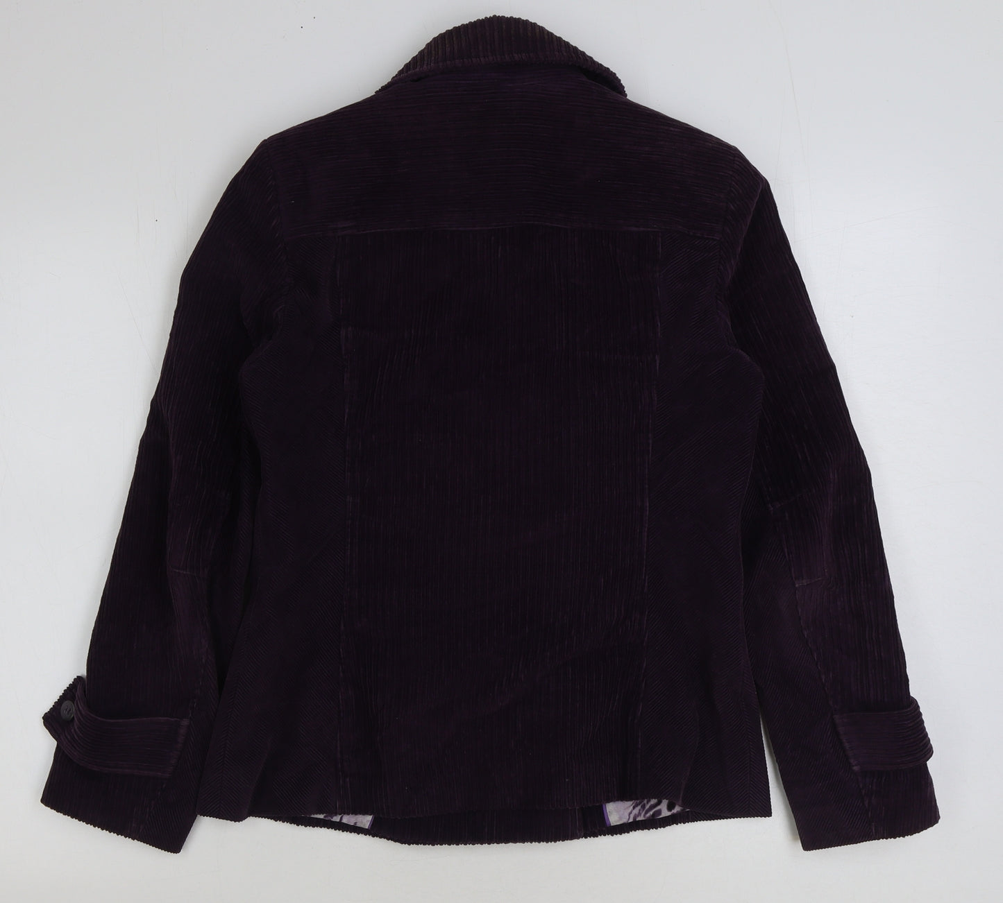 Marks and Spencer Womens Purple Jacket Size 12 Button