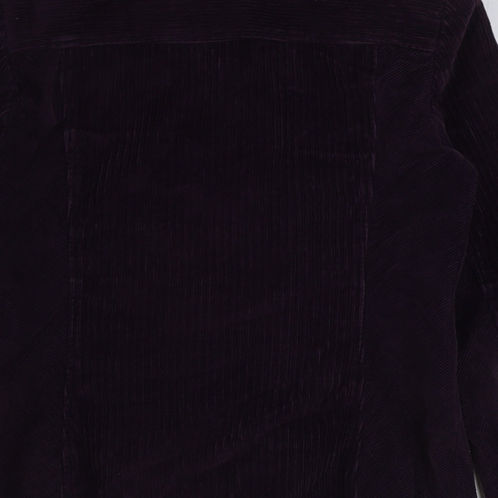Marks and Spencer Womens Purple Jacket Size 12 Button