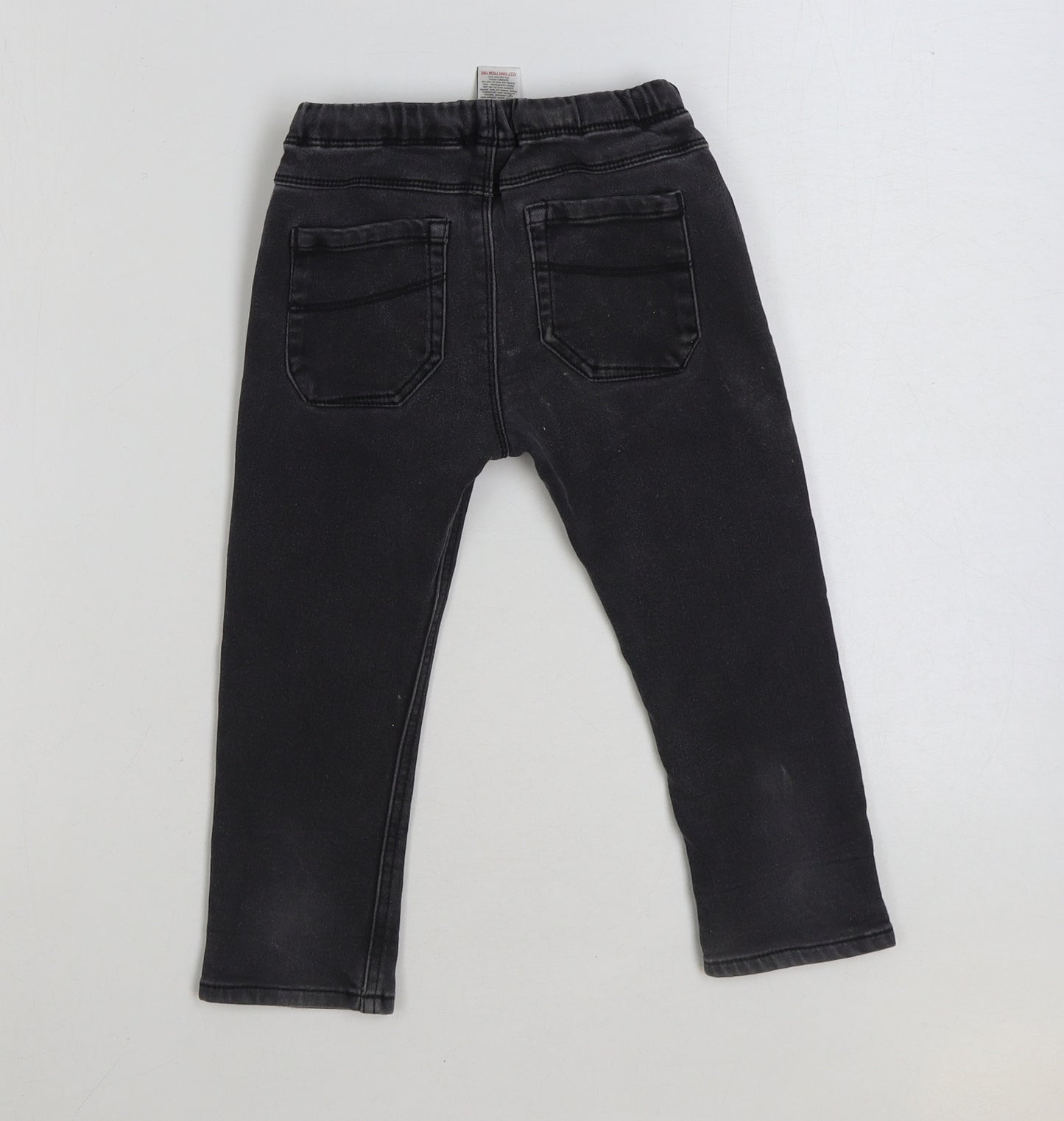 NEXT Boys Grey Cotton Skinny Jeans Size 2-3 Years Regular Pullover