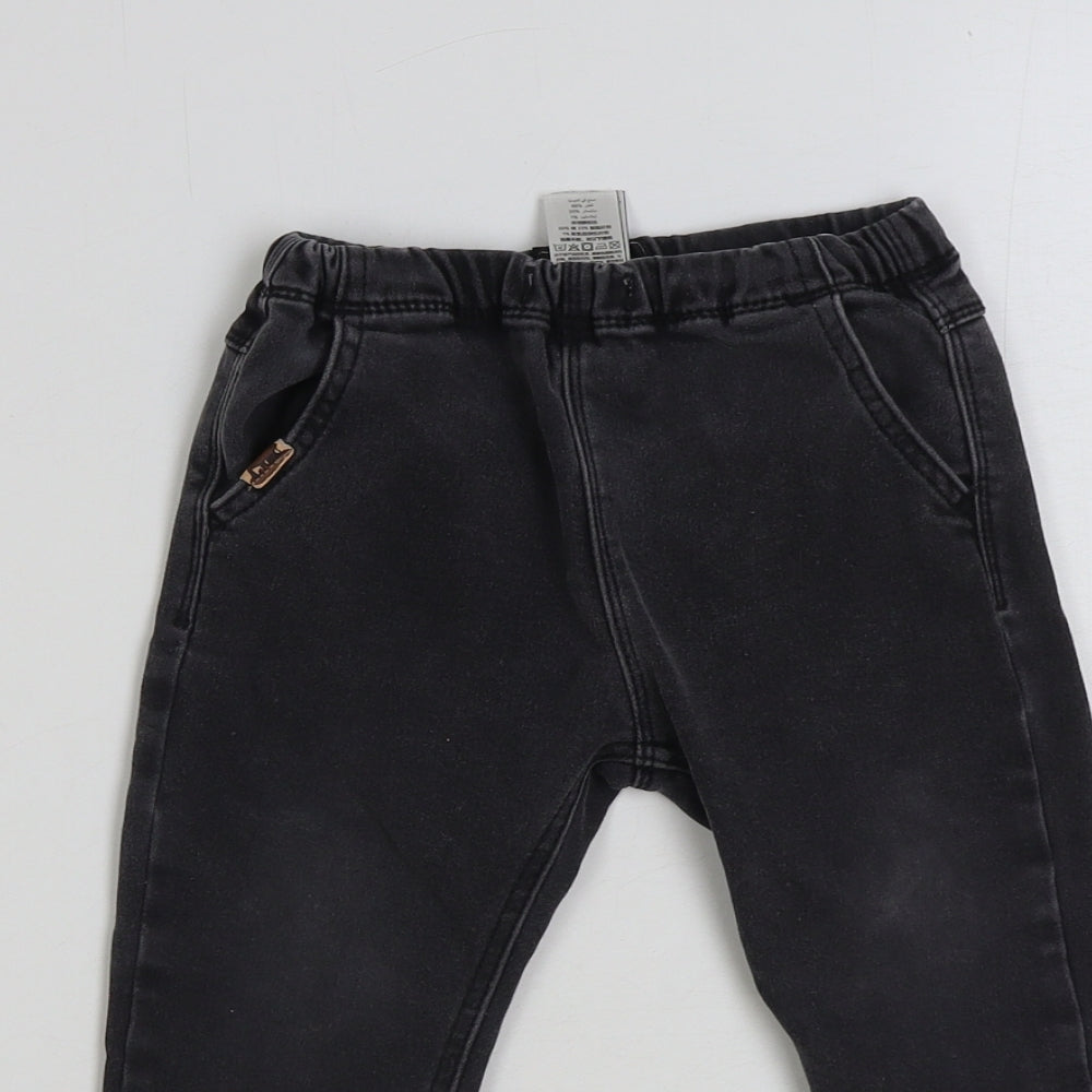 NEXT Boys Grey Cotton Skinny Jeans Size 2-3 Years Regular Pullover