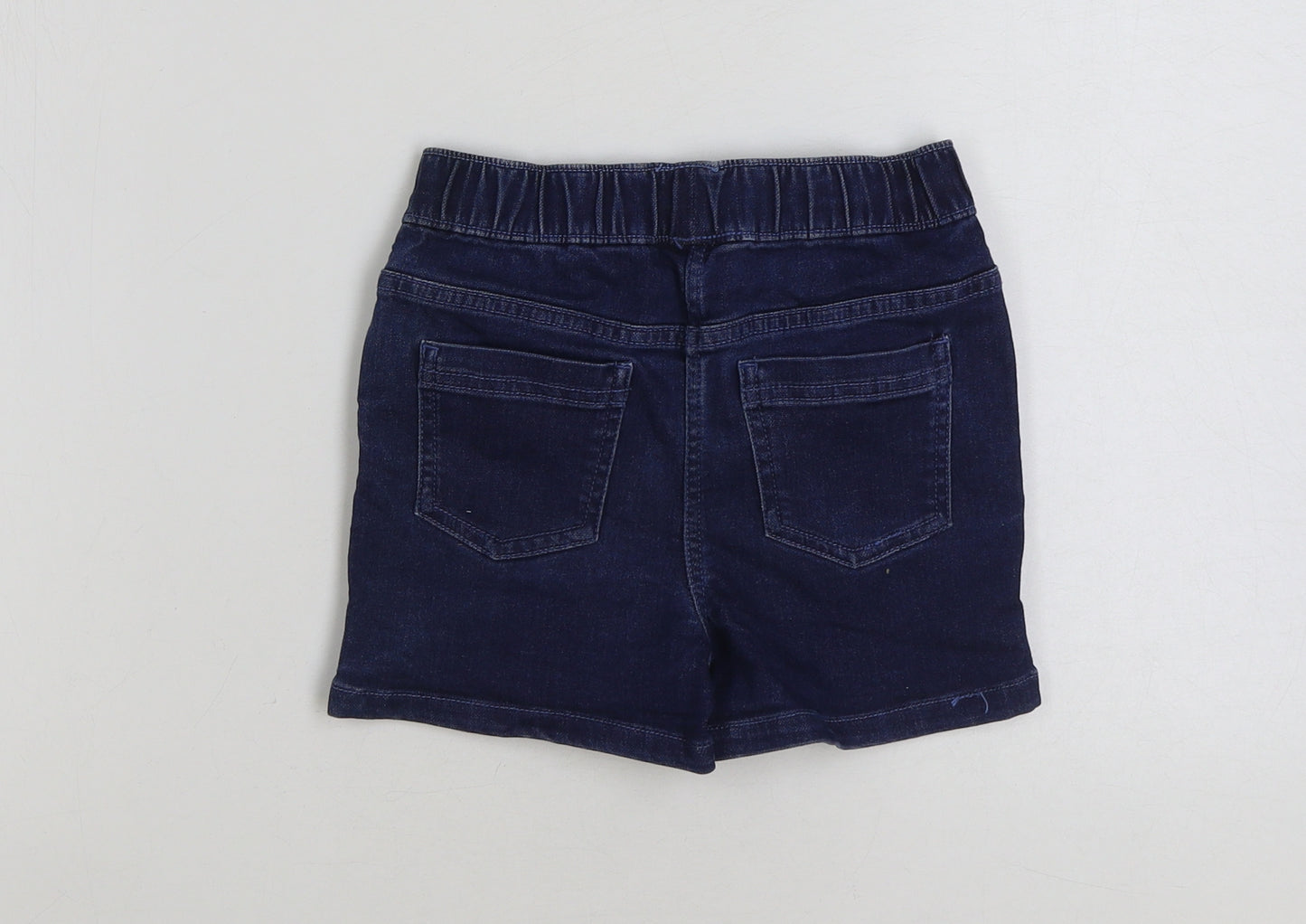 Matalan Girls Blue Cotton Bermuda Shorts Size 9 Years Regular