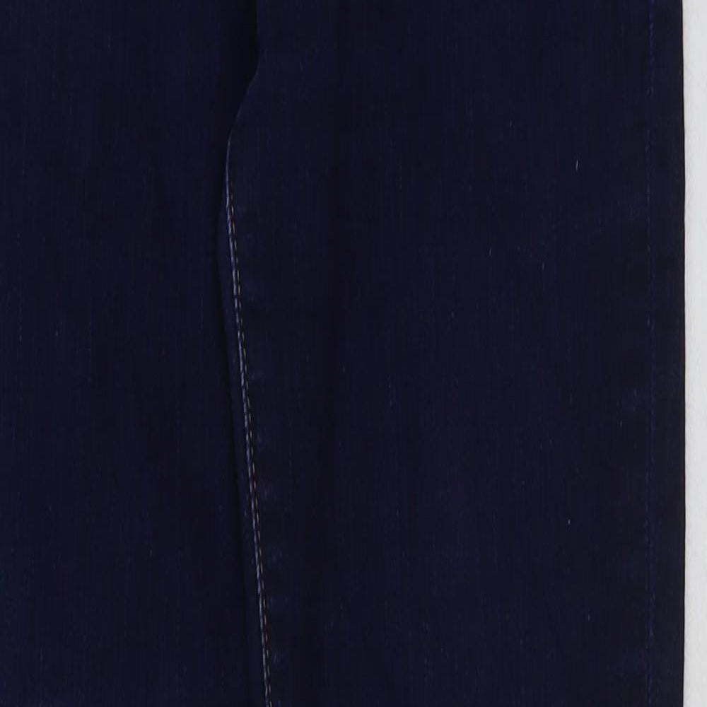 Signature by Levi Strauss & Co. Mens Blue Cotton Straight Jeans Size 28 in L29 in Regular Button