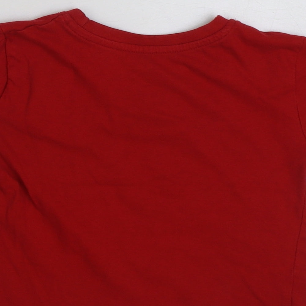 Primark Baby Red Polyester Basic T-Shirt Size 18-24 Months Round Neck Pullover - Monsters