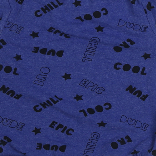George Boys Blue Geometric Polyester Pullover Sweatshirt Size 2-3 Years Pullover - Cool Epic