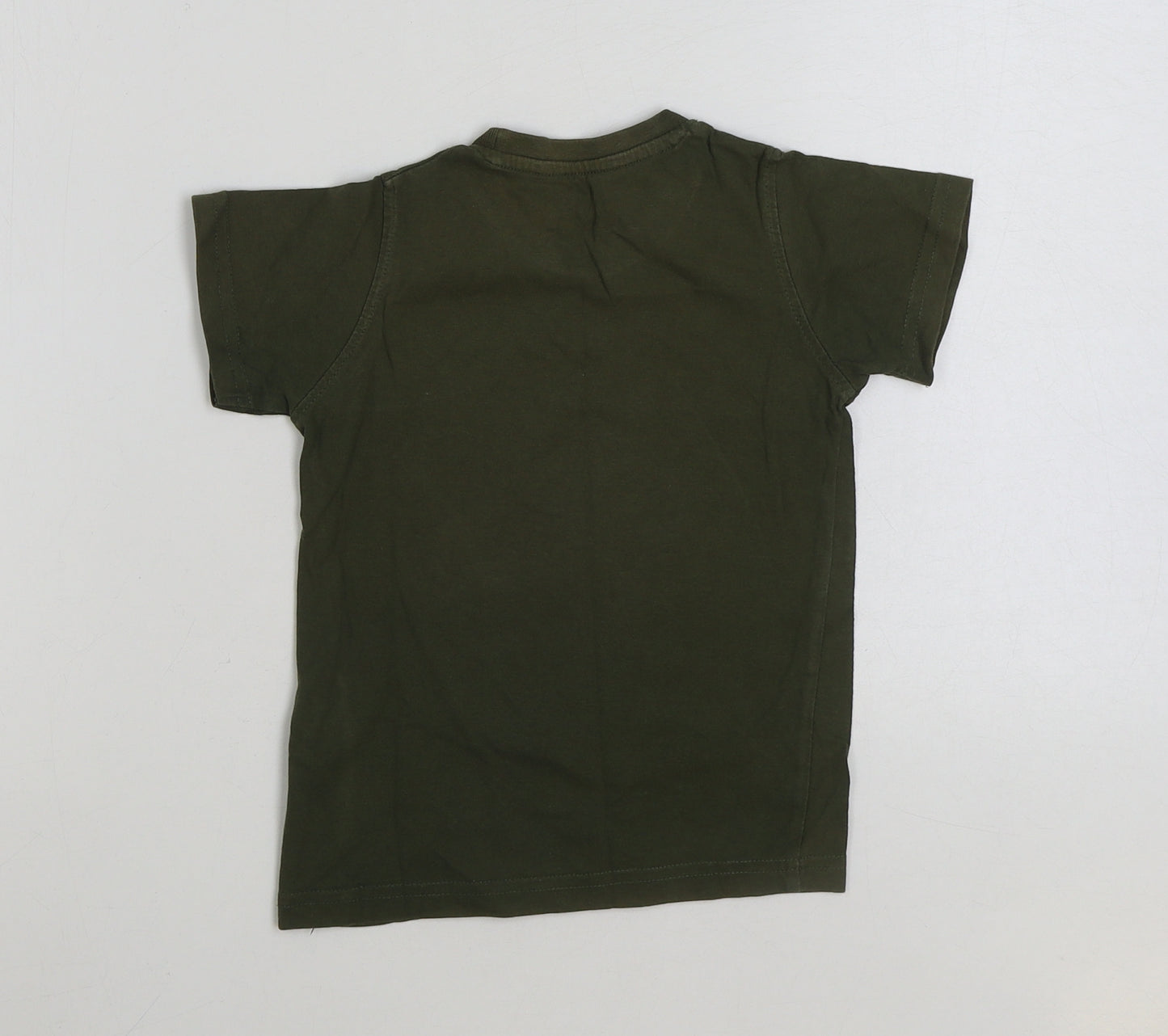 Mountain Warehouse Boys Green Cotton Basic T-Shirt Size 3-4 Years Round Neck Pullover - Dont bug me