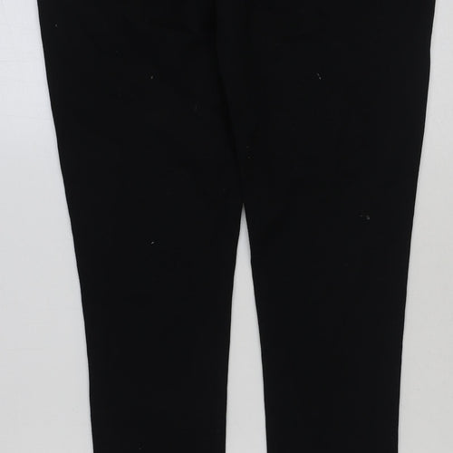 George Mens Black Cotton Skinny Jeans Size 36 in L32 in Regular Button