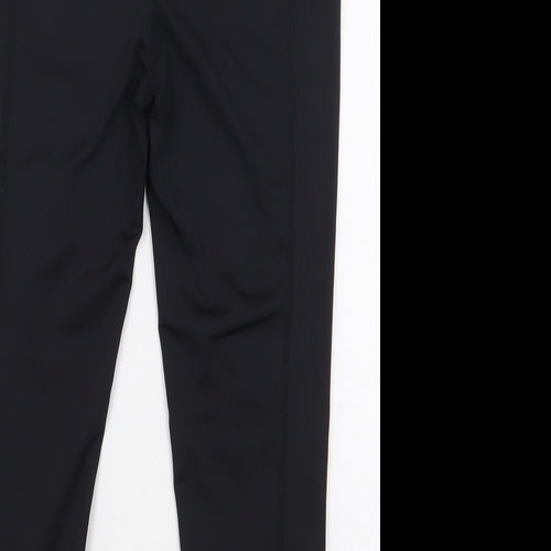 Pent Womens Black Geometric Polyester Compression Leggings Size XS L18 in Regular