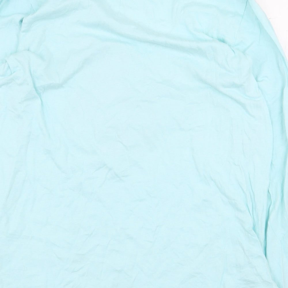 Primark Girls Green 100% Cotton Basic T-Shirt Size 12-13 Years Round Neck Pullover - Roller Skate