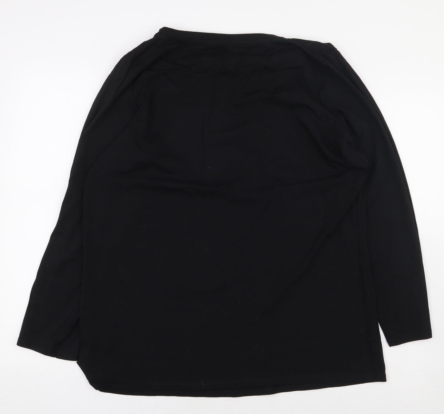 George Womens Black 100% Cotton Basic T-Shirt Size 20 Round Neck - Think Pink