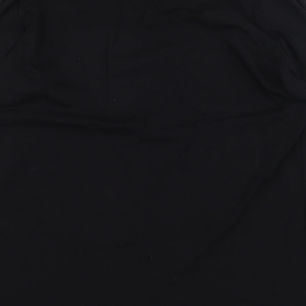 George Womens Black 100% Cotton Basic T-Shirt Size 20 Round Neck - Think Pink