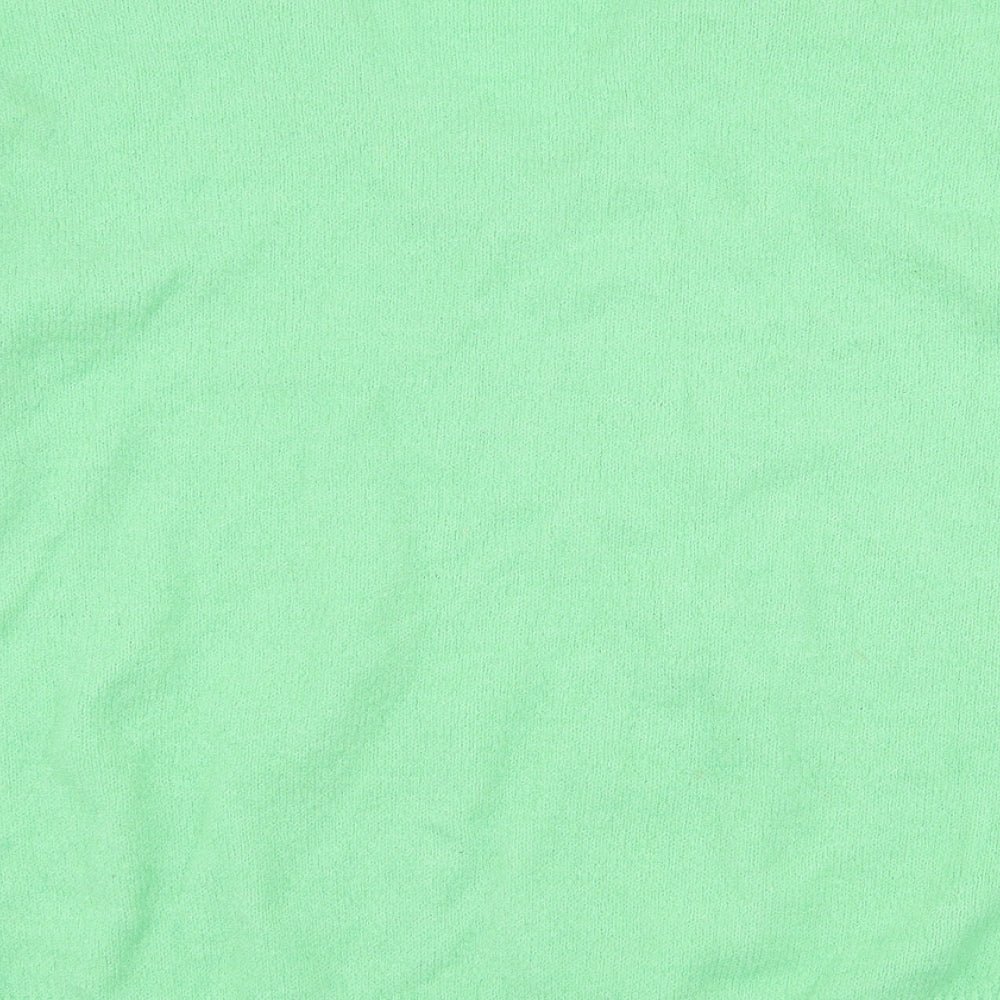 Primark Womens Green V-Neck Acrylic Pullover Jumper Size S