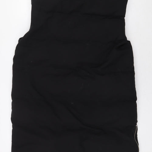 Orcelly Fashion Womens Black Gilet Coat Size L Zip