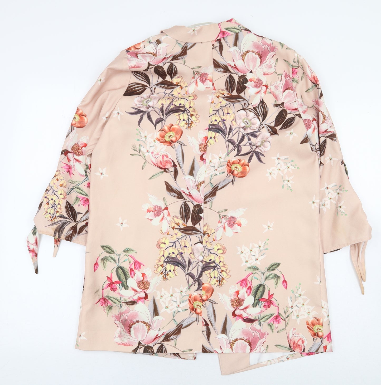 River Island Womens Pink Floral Jacket Blazer Size 10