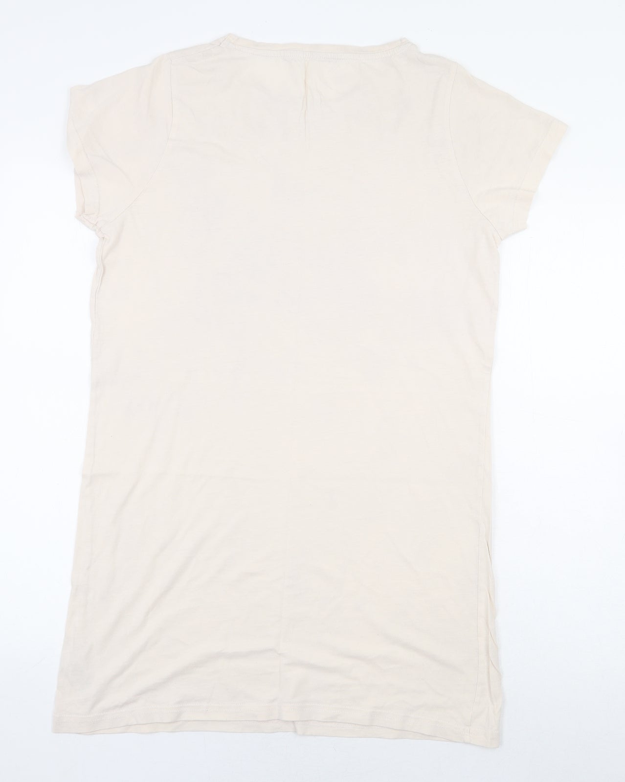George Womens Pink 100% Cotton Basic T-Shirt Size 8 Round Neck - Panda