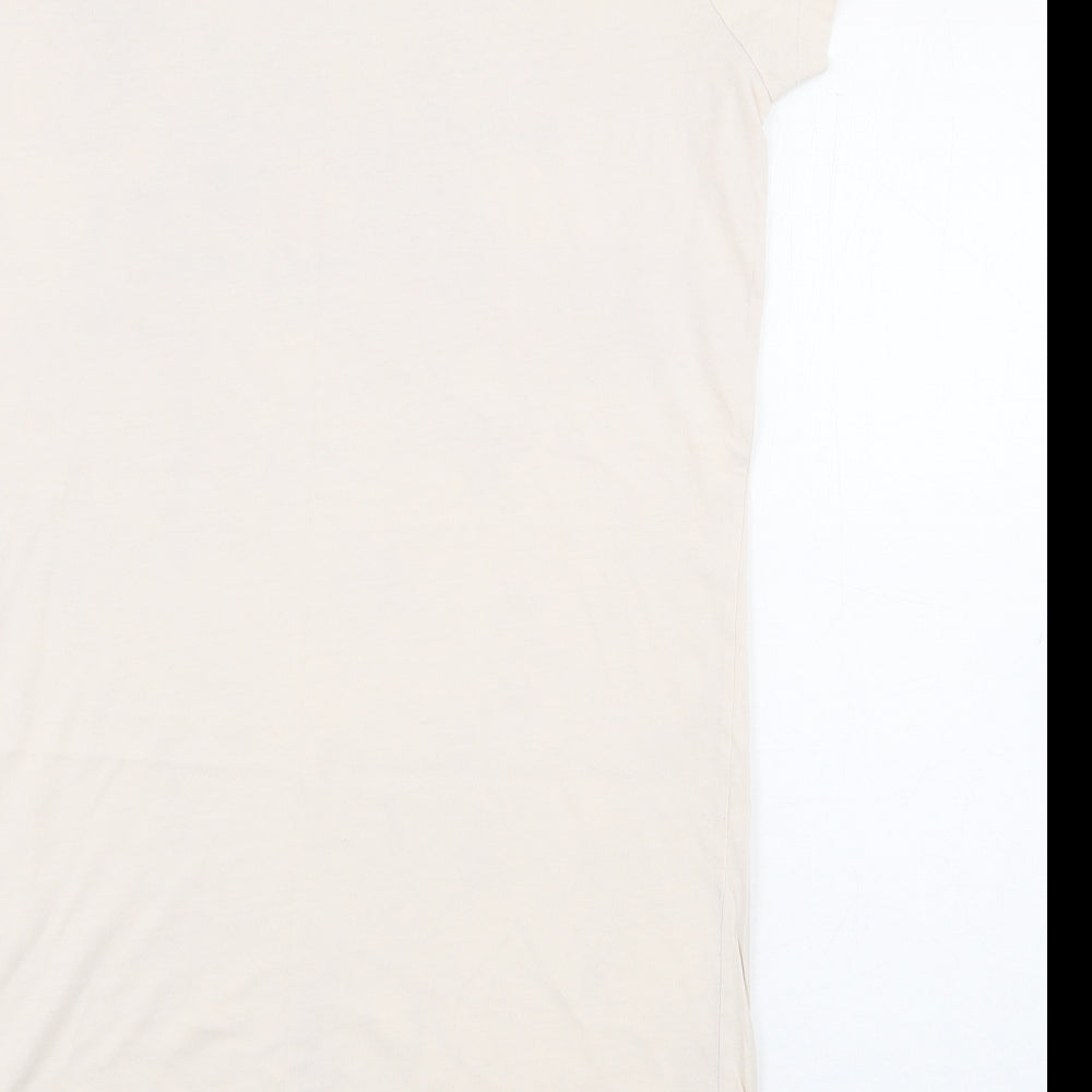 George Womens Pink 100% Cotton Basic T-Shirt Size 8 Round Neck - Panda