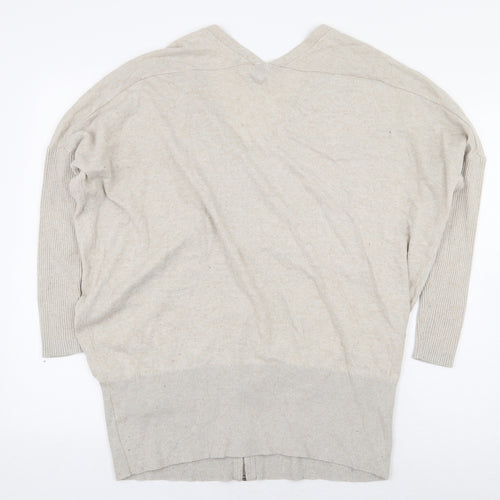 Mint Velvet Womens Grey Cotton Full Zip Sweatshirt Size XS Zip