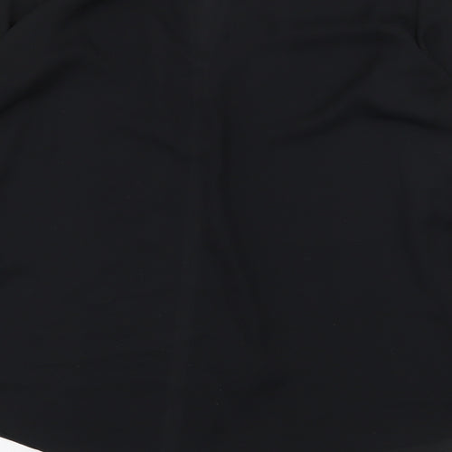 Atmosphere Womens Black Polyester Basic Blouse Size 8 V-Neck