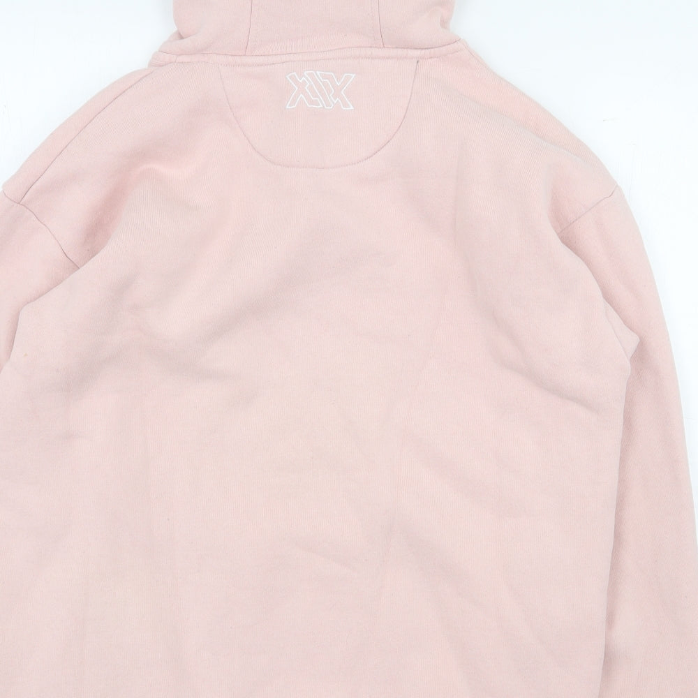 Sidemen Womens Pink Cotton Pullover Hoodie Size L Pullover - The Sidemen