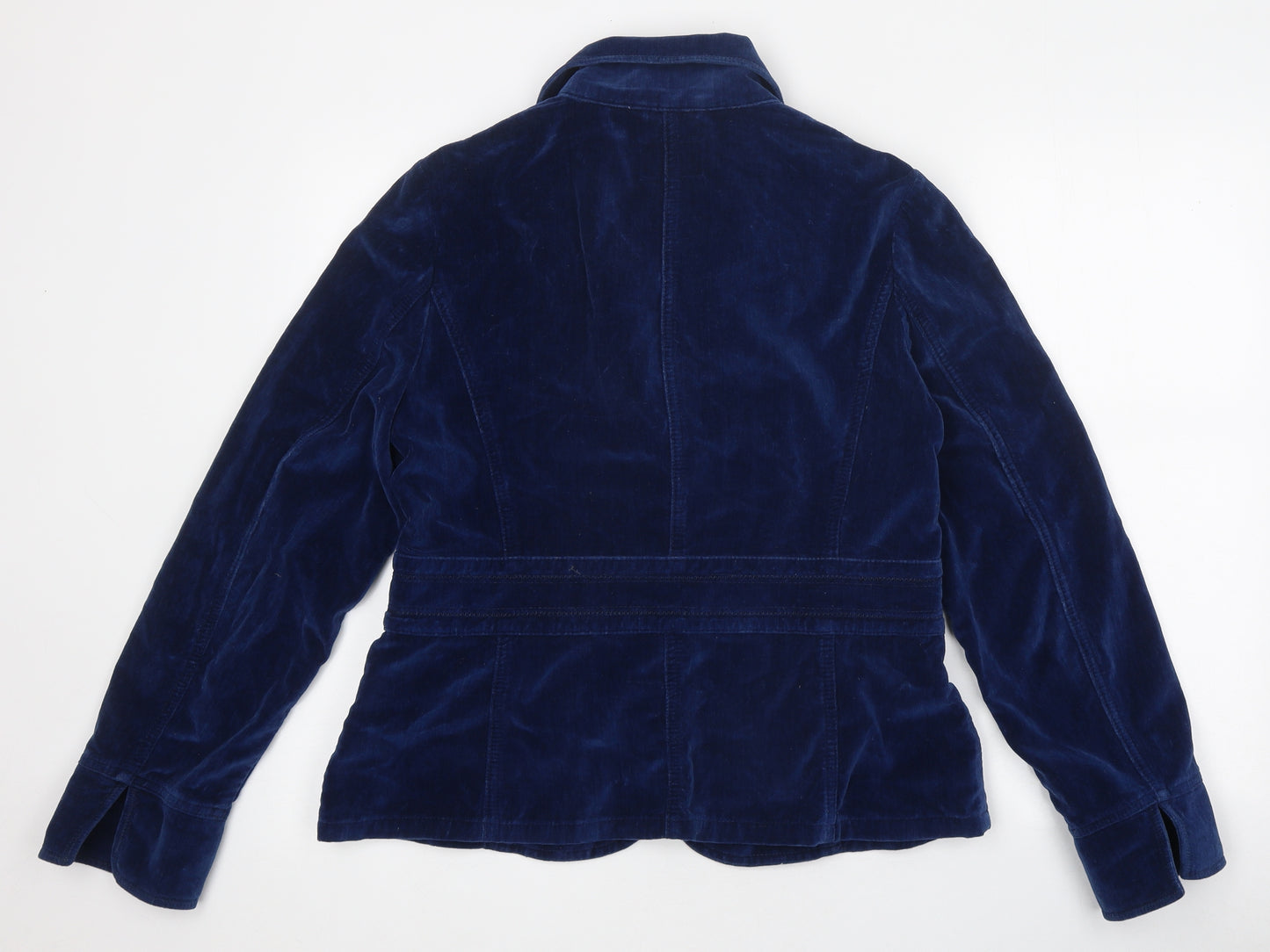 Per Una Womens Blue Jacket Size 14 Button