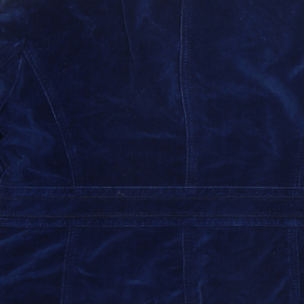 Per Una Womens Blue Jacket Size 14 Button