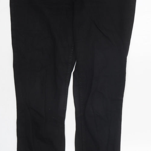 Preworn Womens Black 100% Cotton Skinny Jeans Size 30 in L29 in Regular Zip