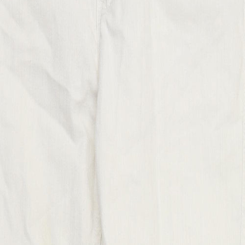 Vera Moda Womens White 100% Cotton Skinny Jeans Size 34 in L29 in Regular Zip
