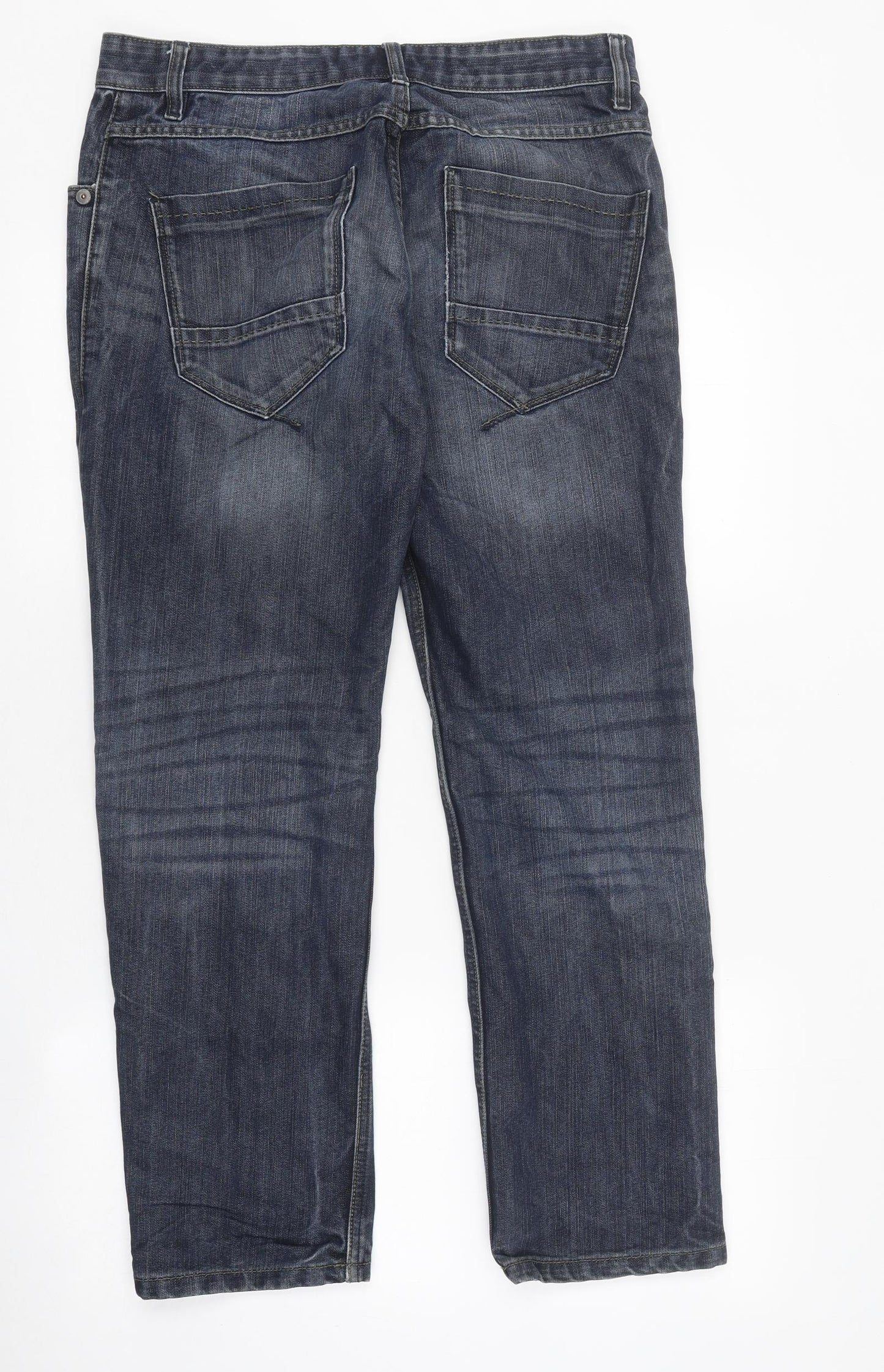 NEXT Mens Black Cotton Skinny Jeans Size 30 in L29 in Slim Zip