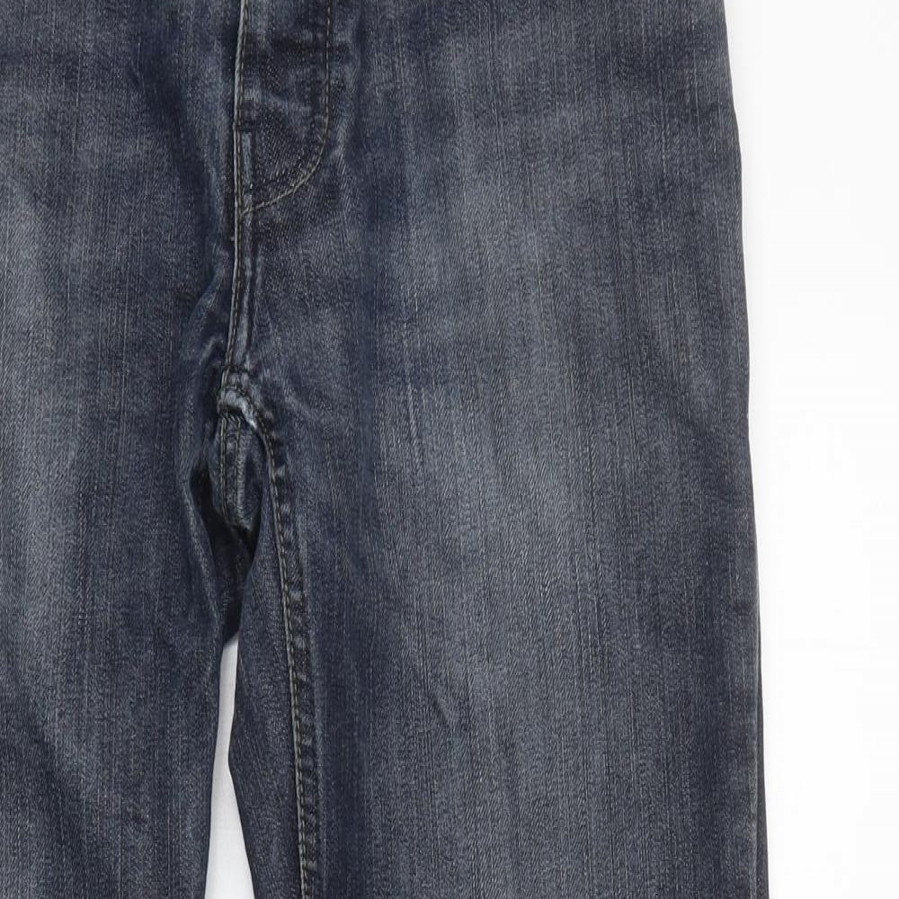 NEXT Mens Black Cotton Skinny Jeans Size 30 in L29 in Slim Zip