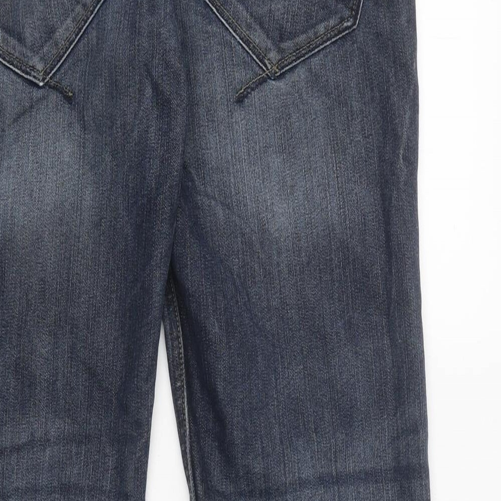 NEXT Mens Black Cotton Skinny Jeans Size 30 in L29 in Slim Zip
