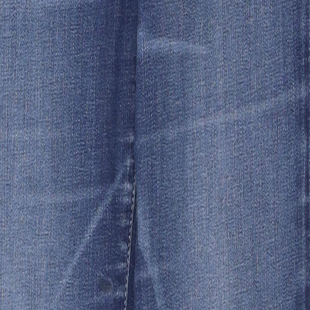 Preworn Womens Blue 100% Cotton Skinny Jeans Size 30 in L29 in Regular Zip