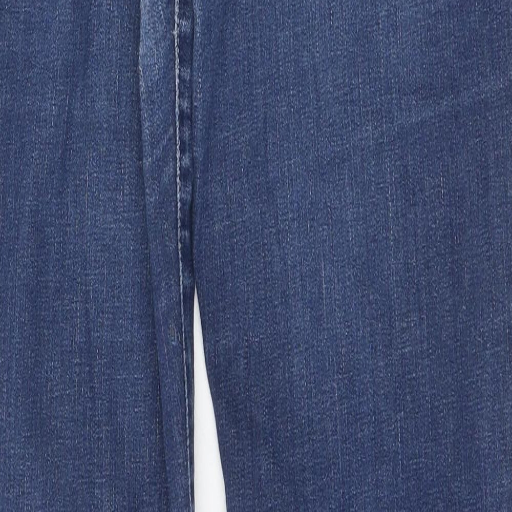 Preworn Womens Blue 100% Cotton Skinny Jeans Size 30 in L29 in Regular Zip