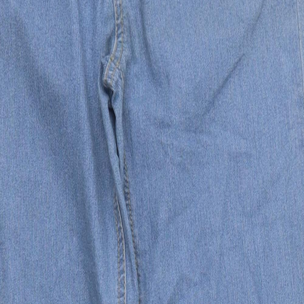 Lee Cooper Womens Blue 100% Cotton Straight Jeans Size 10 L32 in Regular Zip