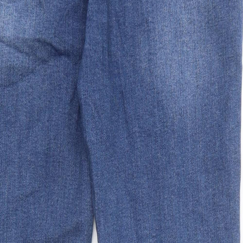 PRETTYLITTLETHING Womens Blue 100% Cotton Skinny Jeans Size 28 in L27 in Regular Zip
