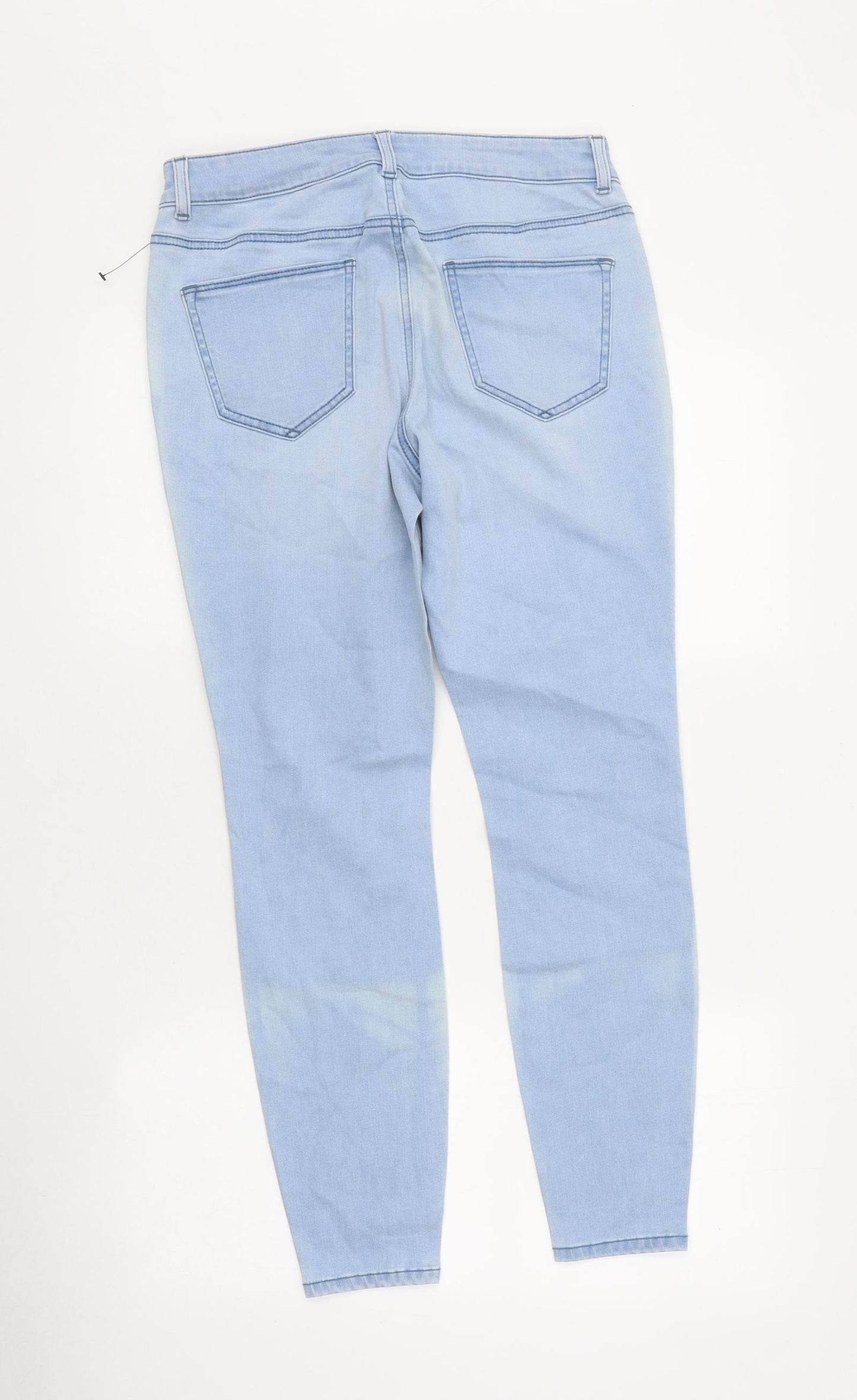 Preworn Womens Blue 100% Cotton Skinny Jeans Size 30 in L27 in Regular Zip