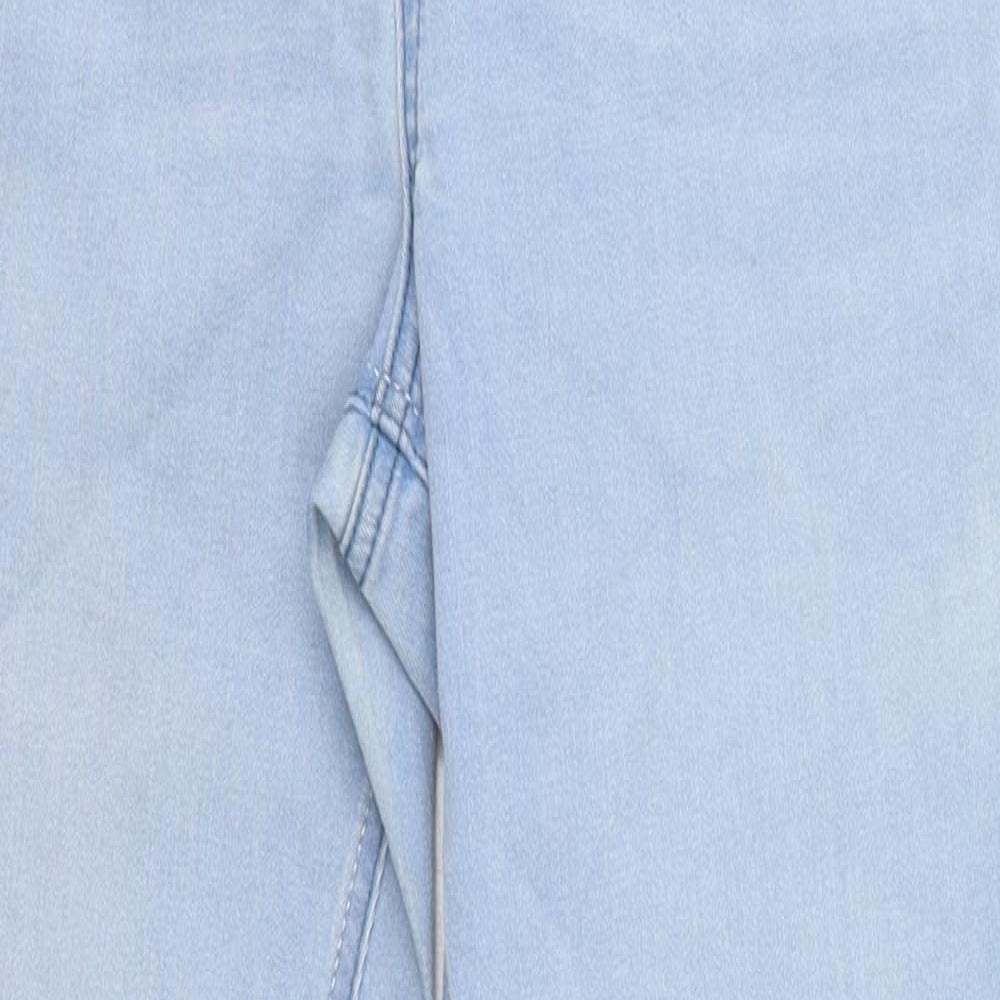 Preworn Womens Blue 100% Cotton Skinny Jeans Size 30 in L27 in Regular Zip