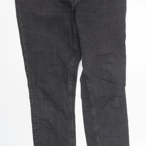 Mama Womens Grey 100% Cotton Skinny Jeans Size L L30 in Slim