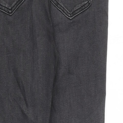 Mama Womens Grey 100% Cotton Skinny Jeans Size L L30 in Slim